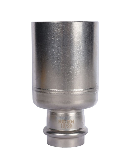 Муфта переходная однораструбная ROMMER 54х28 для нержавеющих труб пресс