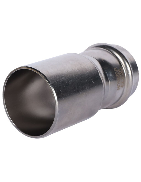 Муфта переходная однораструбная ROMMER 42х35 для нержавеющих труб пресс