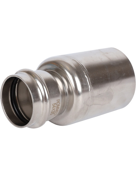 Муфта переходная однораструбная ROMMER 54х35 для нержавеющих труб пресс