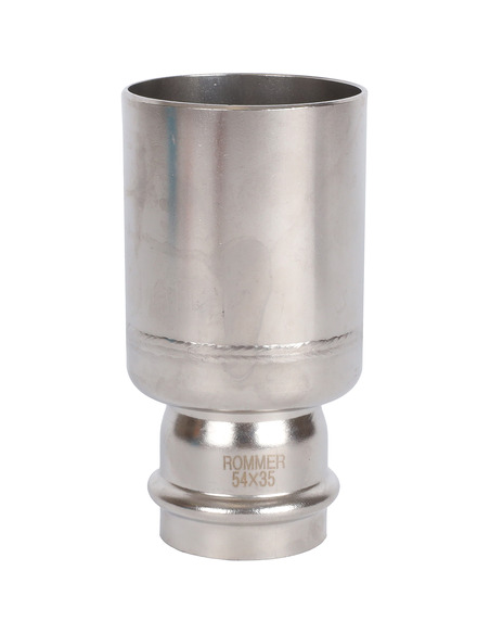 Муфта переходная однораструбная ROMMER 54х35 для нержавеющих труб пресс