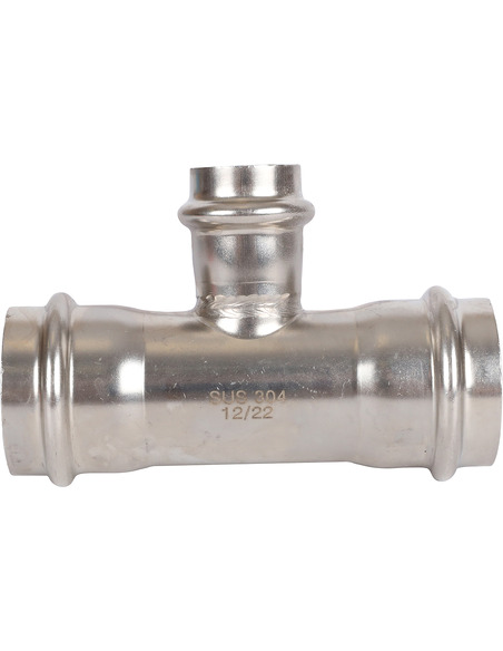 Тройник переходной ROMMER 35х22х35 для нержавеющих труб пресс