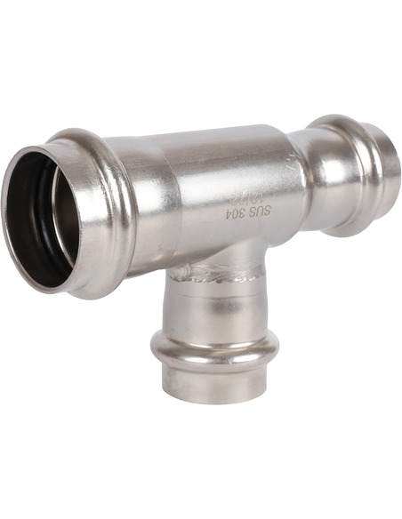 Тройник переходной ROMMER 28х22х22 для нержавеющих труб пресс