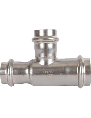 Тройник переходной ROMMER 28х22х22 для нержавеющих труб пресс