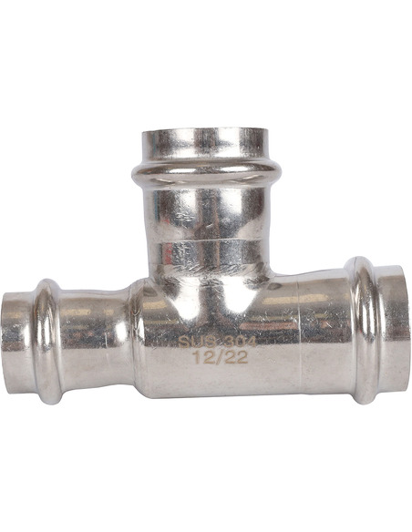 Тройник переходной ROMMER 28х28х22 для нержавеющих труб пресс