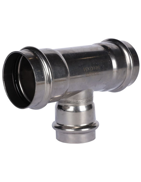 Тройник переходной ROMMER 54х42х54 для нержавеющих труб пресс