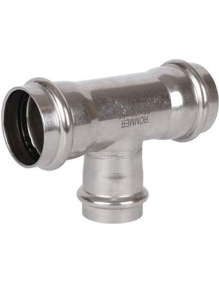 Тройник переходной ROMMER 35х28х35 для нержавеющих труб пресс