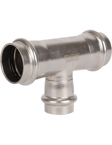 Тройник переходной ROMMER 28х22х28 для нержавеющих труб пресс