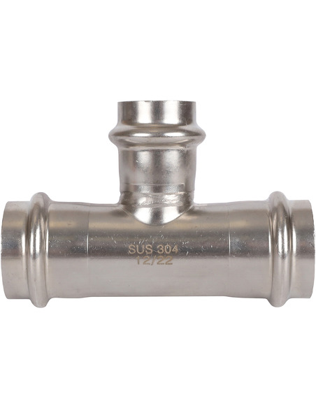 Тройник переходной ROMMER 28х22х28 для нержавеющих труб пресс