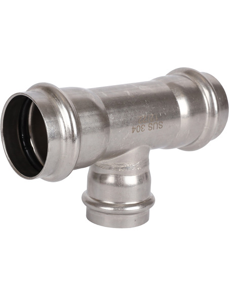 Тройник переходной ROMMER 42х35х42 для нержавеющих труб пресс