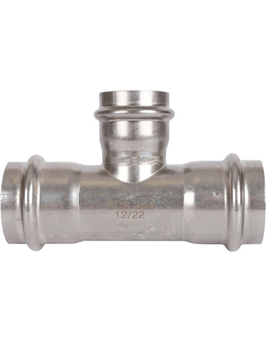 Тройник переходной ROMMER 42х35х42 для нержавеющих труб пресс