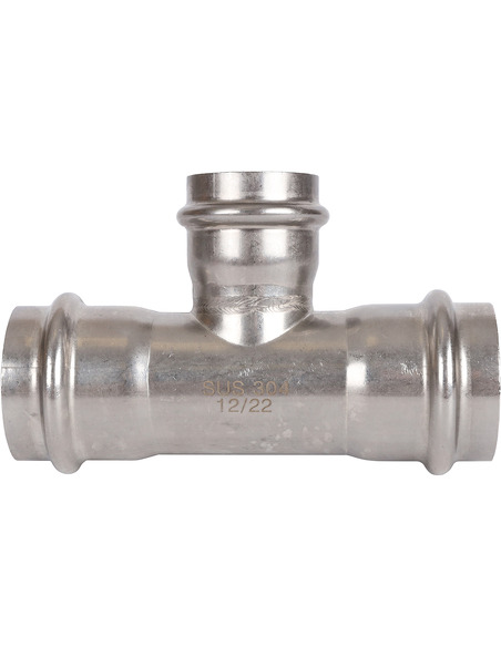 Тройник переходной ROMMER 42х35х42 для нержавеющих труб пресс
