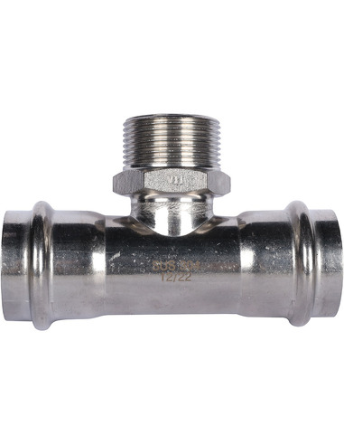 Тройник переходной ROMMER 42x1 1/4"х42 НР для нержавеющих труб пресс