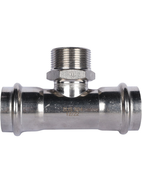 Тройник переходной ROMMER 42x1 1/4"х42 НР для нержавеющих труб пресс