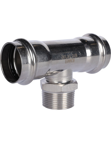 Тройник переходной ROMMER 42x1 1/4"х42 НР для нержавеющих труб пресс