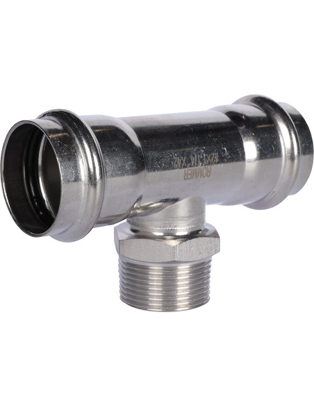 Тройник переходной ROMMER 42x1 1/4"х42 НР для нержавеющих труб пресс