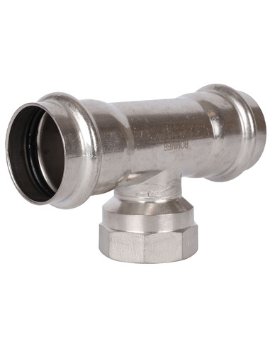 Тройник переходной ROMMER 42x1 1/4"х42 ВР для нержавеющих труб пресс