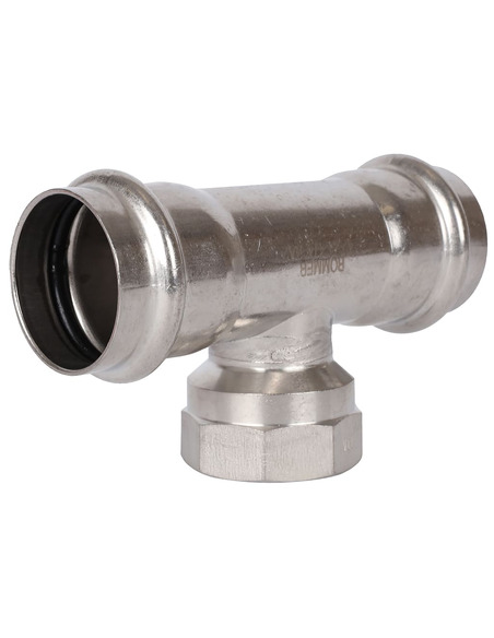 Тройник переходной ROMMER 42x1 1/4"х42 ВР для нержавеющих труб пресс