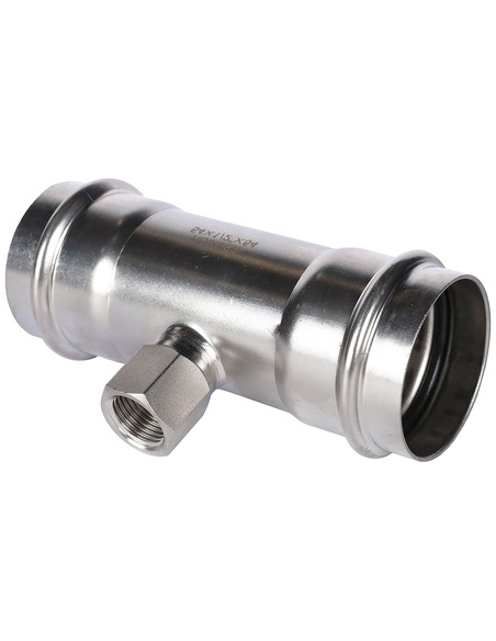 Тройник переходной ROMMER 54x1/2"х54 ВР для нержавеющих труб пресс