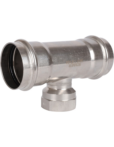 Тройник переходной ROMMER 54x1 1/4"х54 ВР для нержавеющих труб пресс