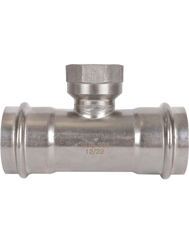 Тройник переходной ROMMER 54x1 1/4"х54 ВР для нержавеющих труб пресс