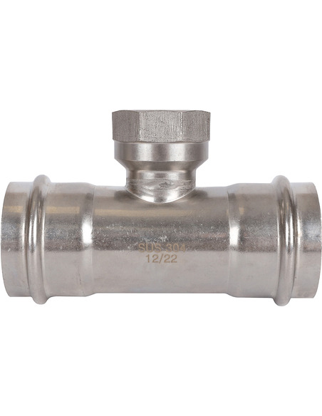 Тройник переходной ROMMER 54x1 1/4"х54 ВР для нержавеющих труб пресс