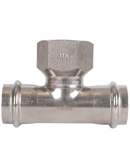 Тройник переходной ROMMER 28x1"х28 ВР для нержавеющих труб пресс