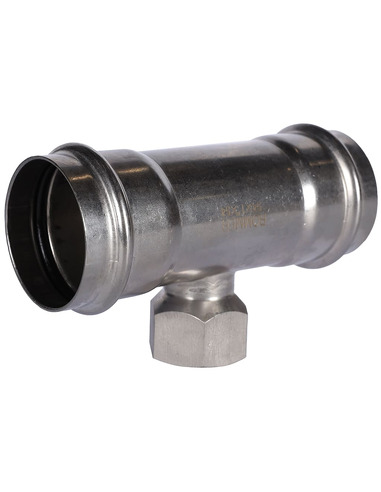 Тройник переходной ROMMER 54x1"х54 ВР для нержавеющих труб пресс