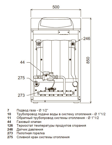 Газовый котел Ferroli Pegasus D 45