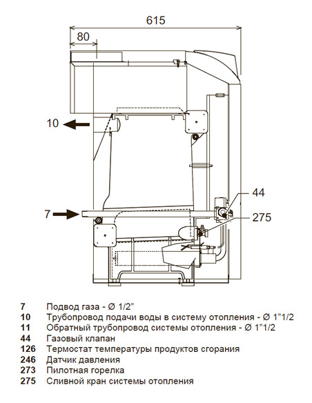 Газовый котел Ferroli Pegasus D 45