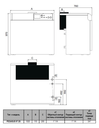 Газовый котел Ferroli Pegasus 97 2S