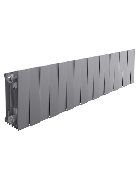 Биметаллический радиатор Royal Thermo PianoForte Silver Satin 200 х18 Биметаллический радиатор Royal Thermo PianoForte Silver Satin 200 х18