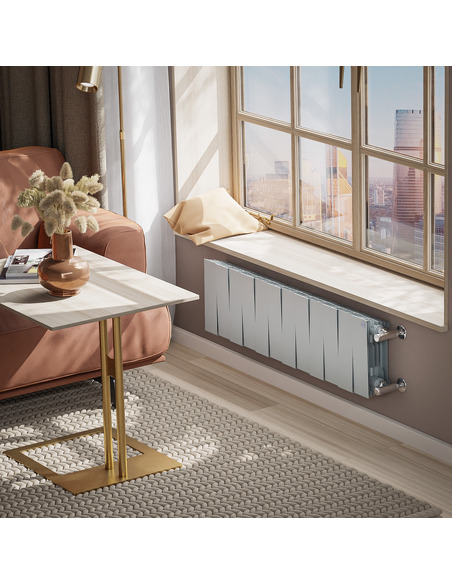 Биметаллический радиатор Royal Thermo PianoForte Silver Satin 200 х12