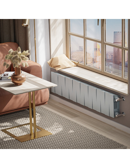 Биметаллический радиатор Royal Thermo PianoForte Silver Satin 200 х16 Биметаллический радиатор Royal Thermo PianoForte Silver Satin 200 х16