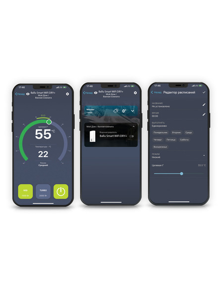 Водонагреватель накопительный Ballu BWH/S 100 Smart WiFi DRY+