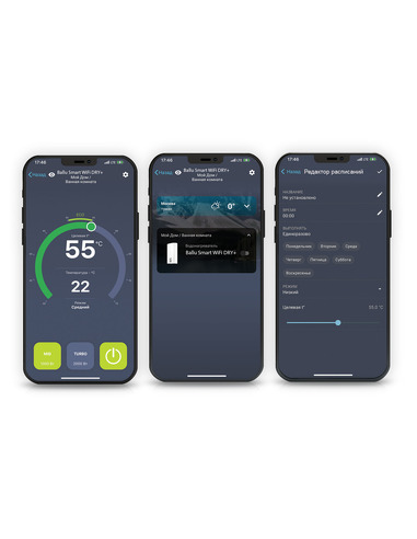 Водонагреватель накопительный Ballu BWH/S 50 Smart WiFi DRY+