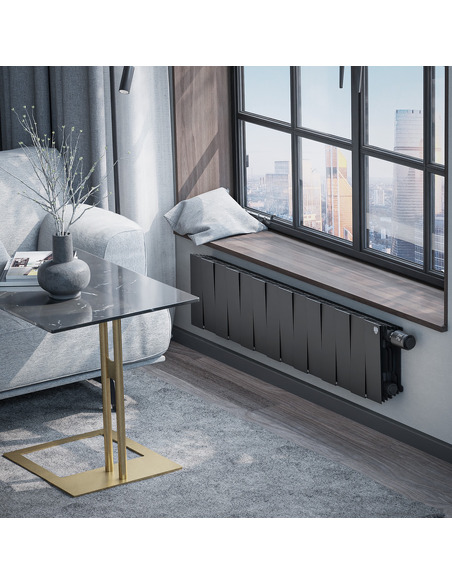 Биметаллический радиатор Royal Thermo PianoForte Noir Sable VDR 200 х14 Биметаллический радиатор Royal Thermo PianoForte Noir Sable VDR 200 х14