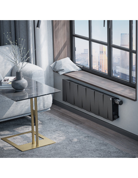 Биметаллический радиатор Royal Thermo PianoForte Noir Sable VDR 200 х12 Биметаллический радиатор Royal Thermo PianoForte Noir Sable VDR 200 х12