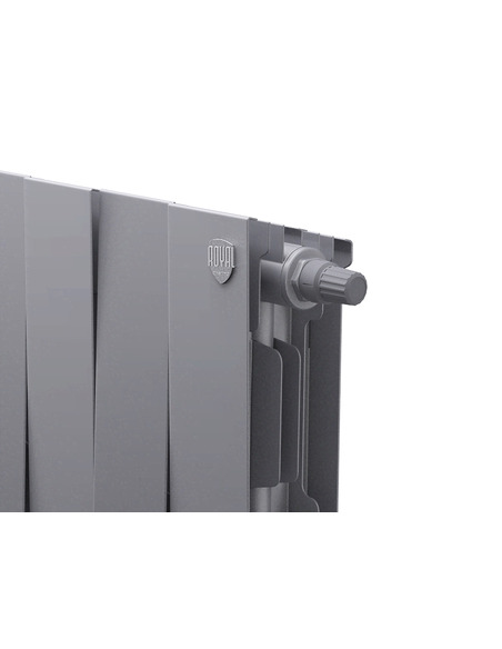 Биметаллический радиатор Royal Thermo PianoForte Silver Satin VDR 200 х18