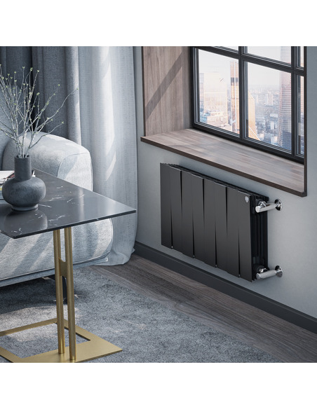 Биметаллический радиатор Royal Thermo PianoForte Noir Sable 300 х8