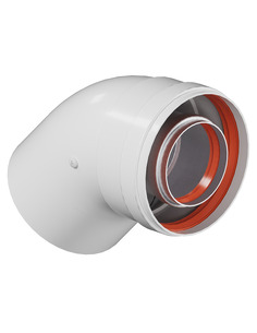 Отвод ROMMER Ø60/100 - 45° п/м