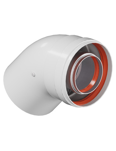 Отвод ROMMER Ø60/100 - 45° п/м