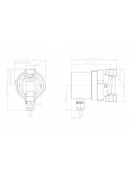 Насос циркуляционный Джилекс Циркуль 15/15 PREMIUM