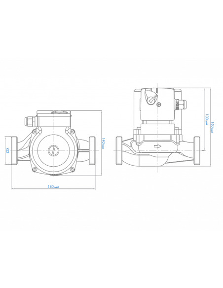 Насос циркуляционный Джилекс Циркуль 32/80 180 PREMIUM