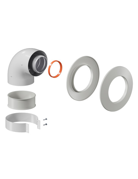 Адаптер котла KRATS Ø60/100 - 90° (Protherm Пантера, Гепард с 2015г)