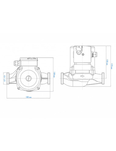 Насос циркуляционный Джилекс Циркуль 25/80 180 PREMIUM