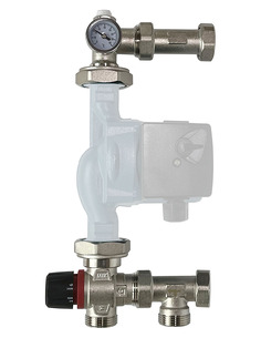 Насосно-смесительный узел Wester термостат. клапан 20-43°C, без насоса