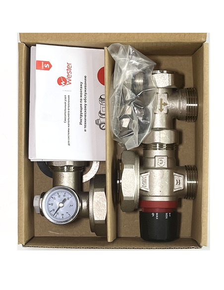 Насосно-смесительный узел Wester термостат. клапан 20-43°C, без насоса