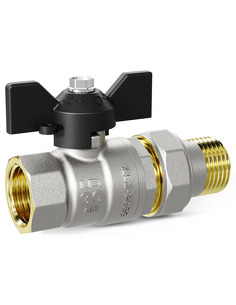 Кран шаровой LD Pride 1" со сгоном (бабочка)