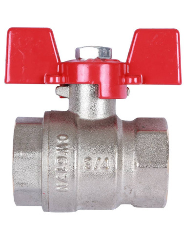 Кран шаровой ROMMER 3/4" ВР-ВР (бабочка)
