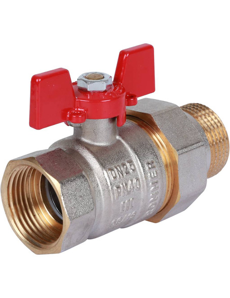 Кран шаровой ROMMER 1" со сгоном (бабочка)